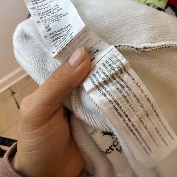 Abercrombie Kids Gray Hooded Fleece Cardigan - Picture 4 of 5